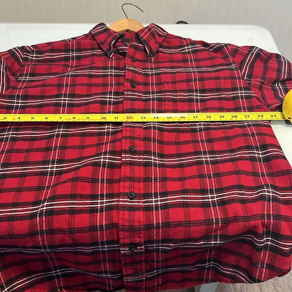 Lumberjack spartan plaid flannel men 100% cotton size large flannel button up - Picture 7 of 8